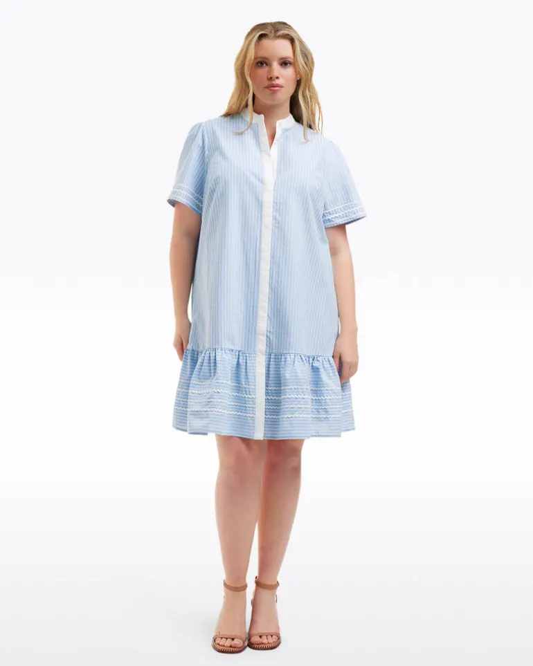 Molly Mini Dress in Oxford Shirting