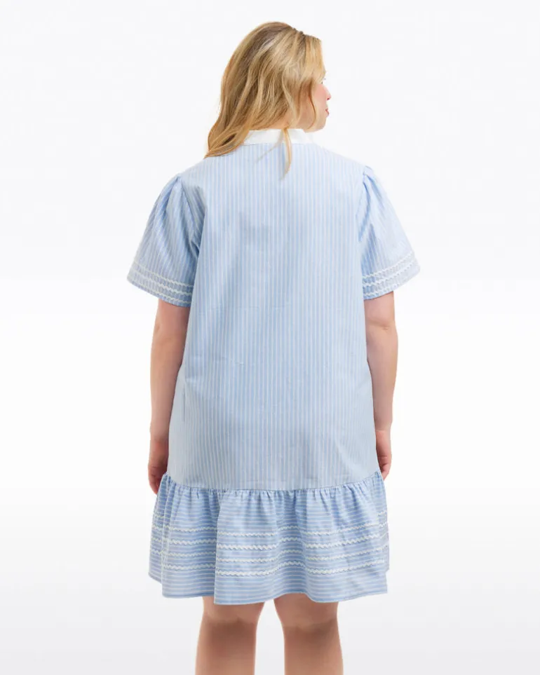Molly Mini Dress in Oxford Shirting