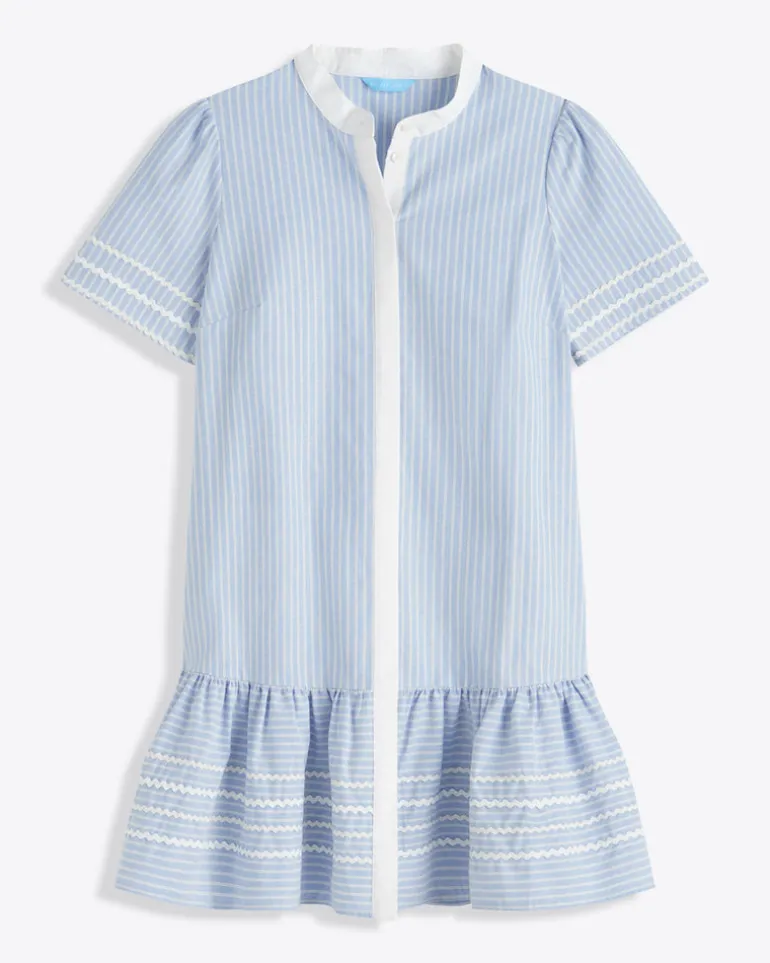 Molly Mini Dress in Oxford Shirting
