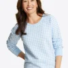 Natalie Sweatshirt in Gingham