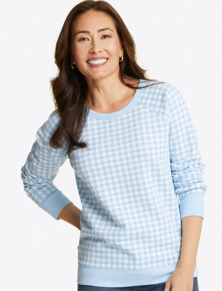 Natalie Sweatshirt in Gingham