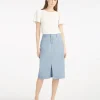Patch Pocket Denim Skirt