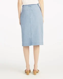 Patch Pocket Denim Skirt