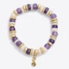 Petal Pearl Mixed Stone Stretch Bracelet