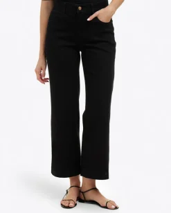 5-Pocket Wide Leg Crop