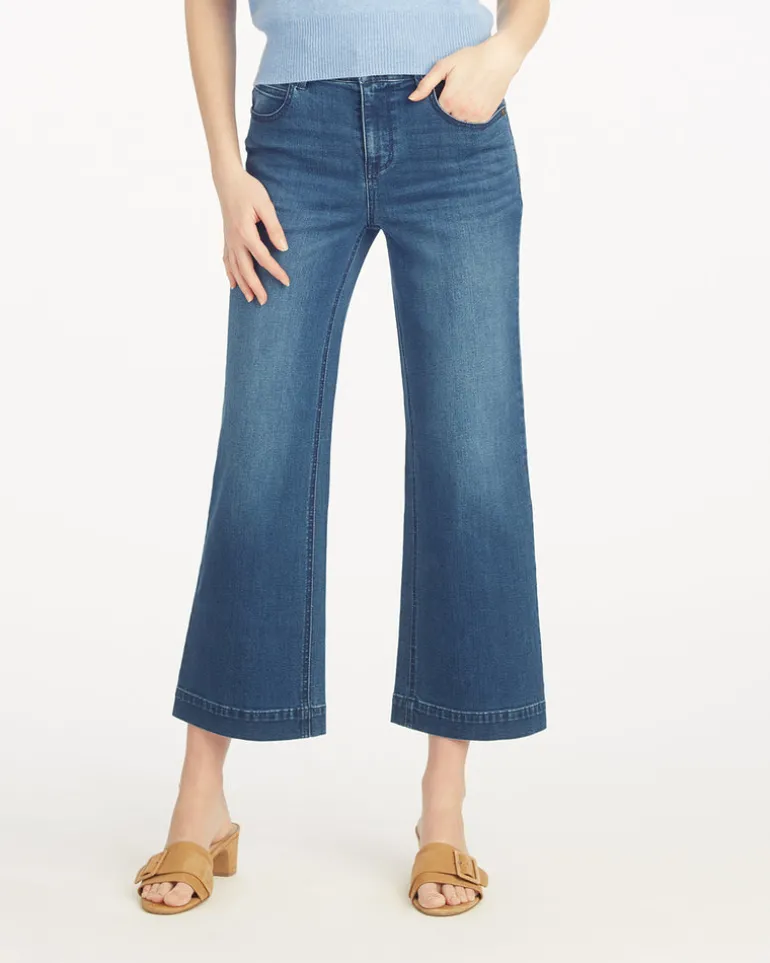 5-Pocket Wide Leg Crop