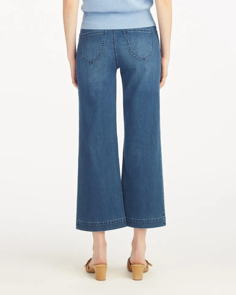 5-Pocket Wide Leg Crop