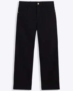 5-Pocket Wide Leg Crop