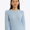Puff Sleeve Sweater in Pointelle