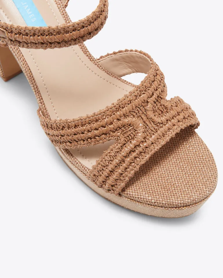 Rattan Strappy Heel