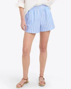 Relaxed Pull On Short in Crisp Cotton