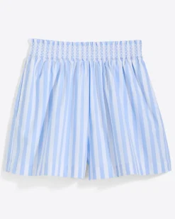 Relaxed Pull On Short in Crisp Cotton