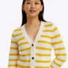 Rita V-Neck Cardigan in Cotton