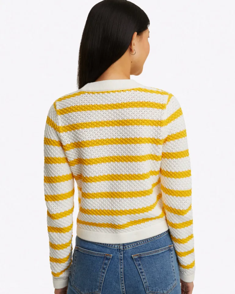 Rita V-Neck Cardigan in Cotton