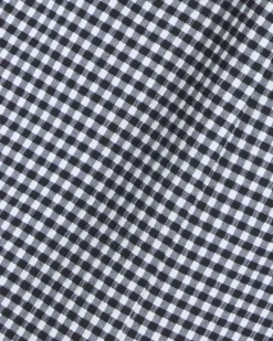 Sadie Belted Shift Dress in Textured Gingham