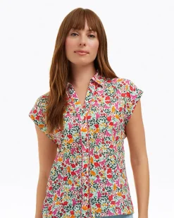 Sadie Top in Coneflowers