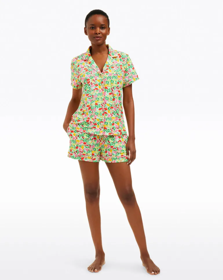 Sara Pajama Set in Coneflowers