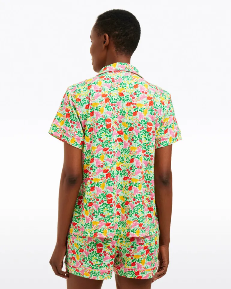 Sara Pajama Set in Coneflowers