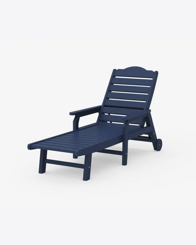 Savannah Chaise with Arms and Wheels