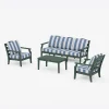 Savannah 4-Piece Deep Seating Set with Sofa in Cabana Stripe