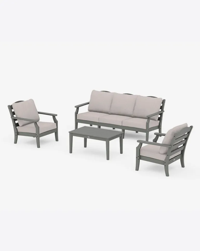 Savannah 4-Piece Deep Seating Set with Sofa