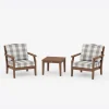 Savannah 3-Piece Deep Seating Set in Buffalo Plaid