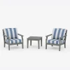 Savannah 3-Piece Deep Seating Set in Cabana Stripe