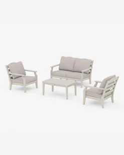 Savannah 4-Piece Deep Seating Set with Loveseat