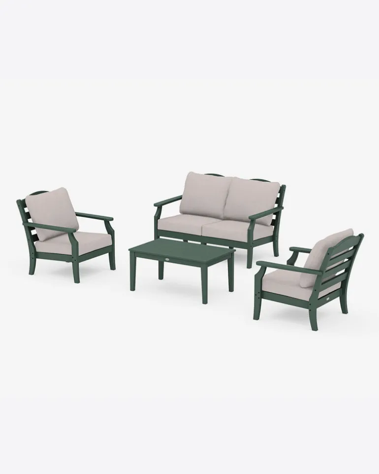 Savannah 4-Piece Deep Seating Set with Loveseat