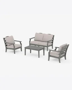 Savannah 4-Piece Deep Seating Set with Loveseat