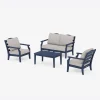 Savannah 4-Piece Deep Seating Set with Loveseat