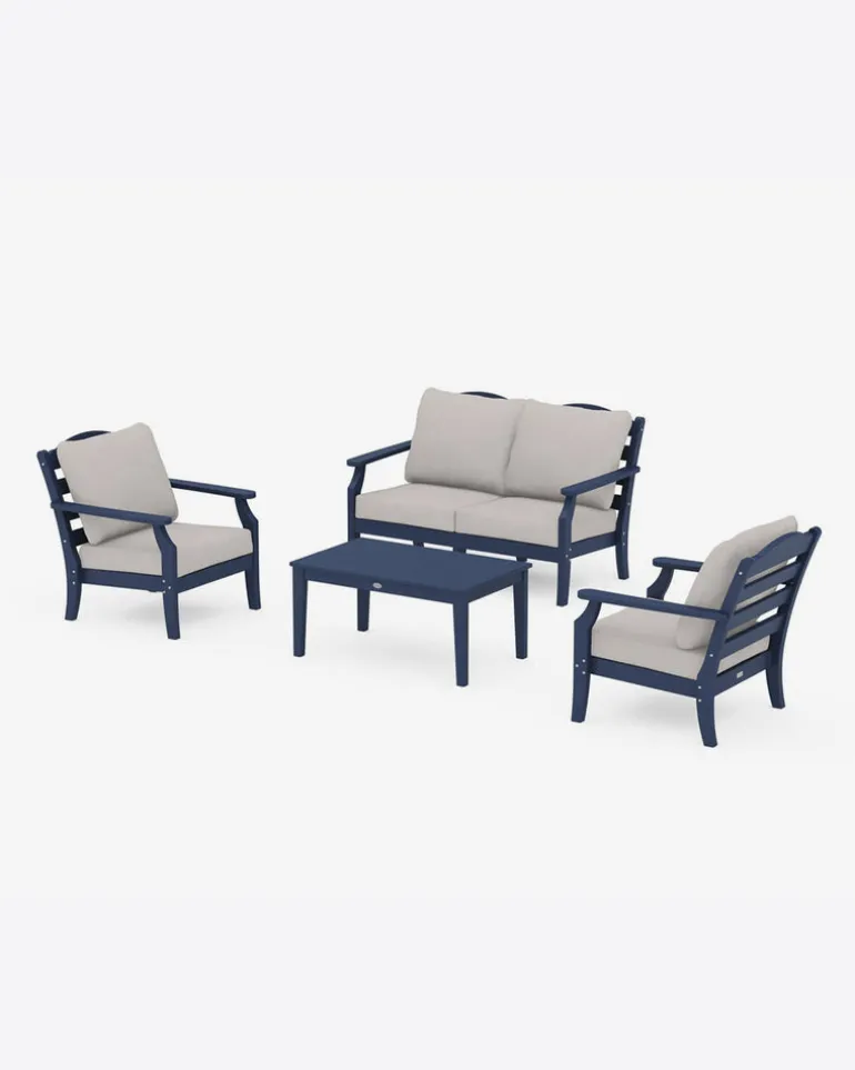 Savannah 4-Piece Deep Seating Set with Loveseat