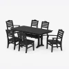 Savannah 7-Piece Farmhouse Dining Set with Trestle Legs
