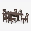 Savannah 7-Piece Farmhouse Dining Set with Trestle Legs