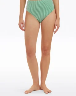 Seersucker High Waist Bottom