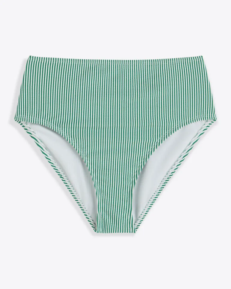 Seersucker High Waist Bottom