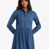 Sheena Shirtdress in Chambray