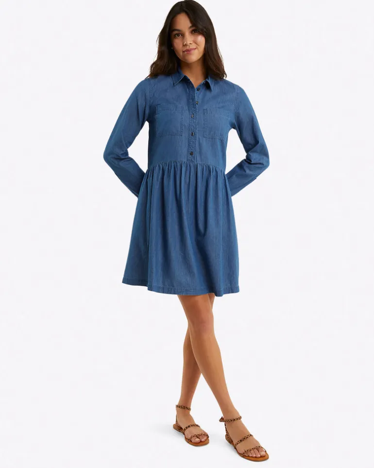 Sheena Shirtdress in Chambray