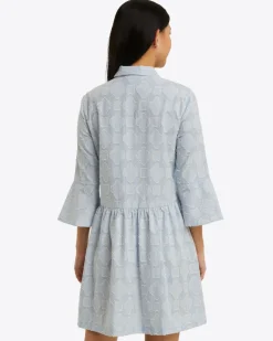 Sheena Shirtdress in Textured Stripe