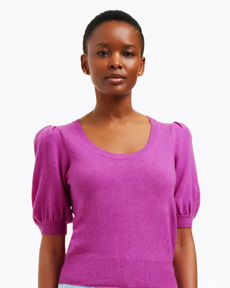 Short Sleeve Cashmere Sweater