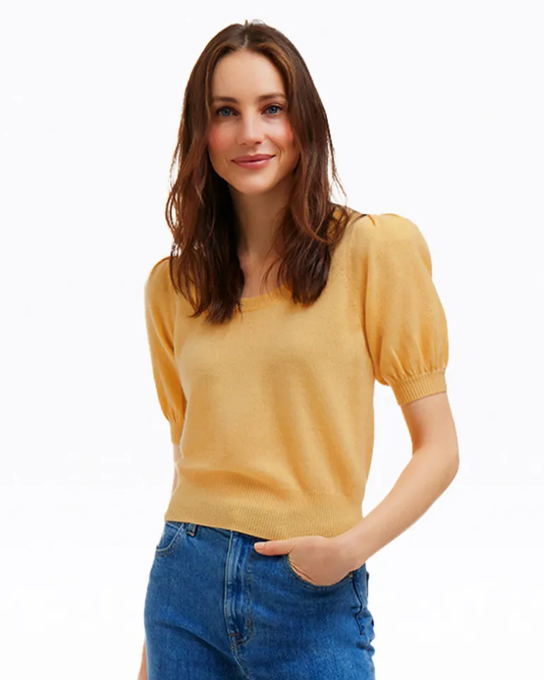 Short Sleeve Cashmere Sweater