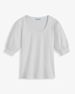Short Sleeve Mixed Media Top