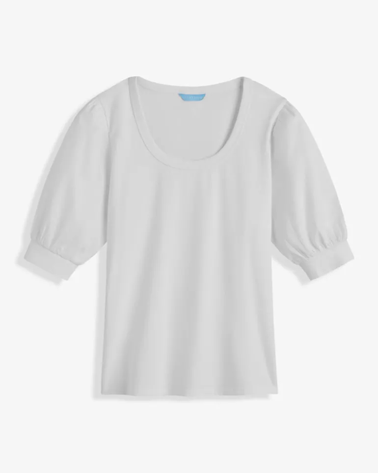 Short Sleeve Mixed Media Top