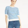 Short Sleeve Pointelle Sweater