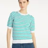 Short Sleeve Pointelle Sweater