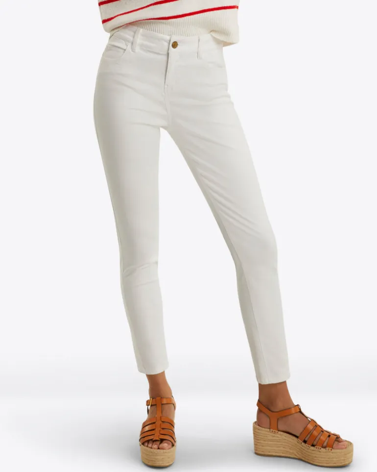 Skinny Jeans in White Denim