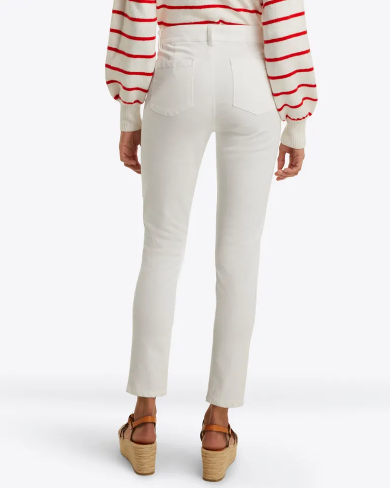 Skinny Jeans in White Denim