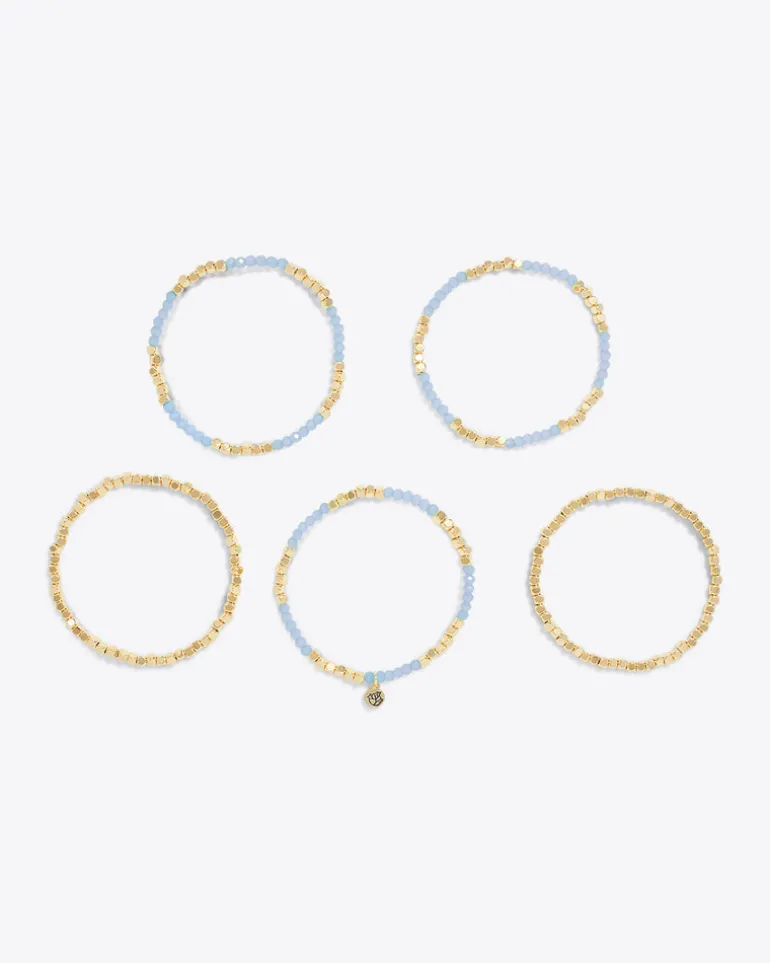 Sky Blue Stretch Bracelet Set