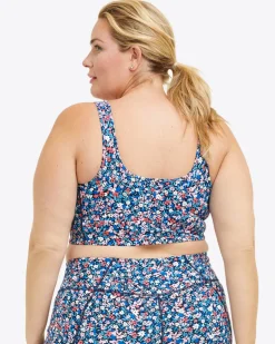 Sports Bra in Allover Ditsy Floral