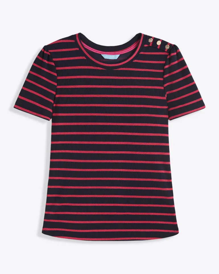 Stripe Crewneck Tee